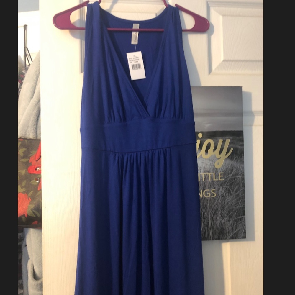 Royal Blue Maxi Dress.